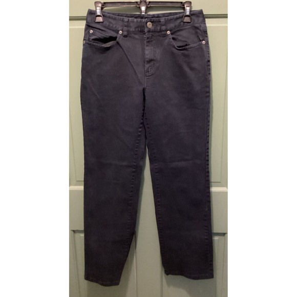 Talbots Petites Women's Size 4P Stretch Blue Straight Leg Denim Jeans - Picture 1 of 8